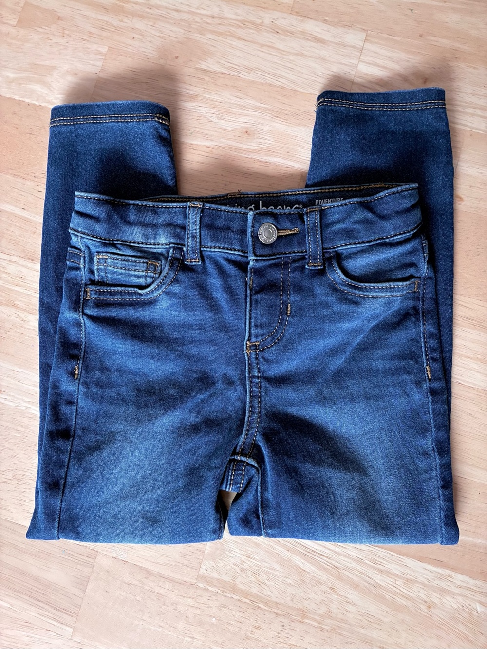 Five Pairs of Toddler Girl 4T Blue Denim Jeans - Dark, Medium and Light Wash - Picture 7 of 12